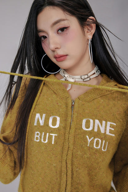 Vintage Knit Hooded Sweater