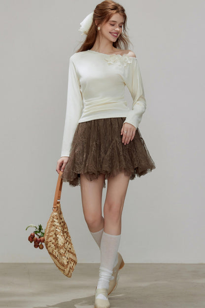 New Knitted Floral Sweater