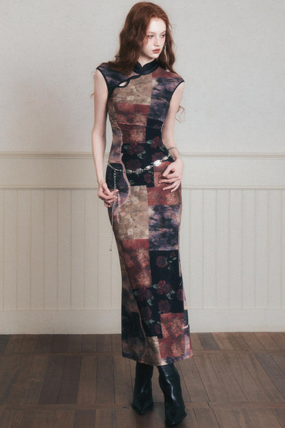 Vintage Chinese Cheongsam Dress