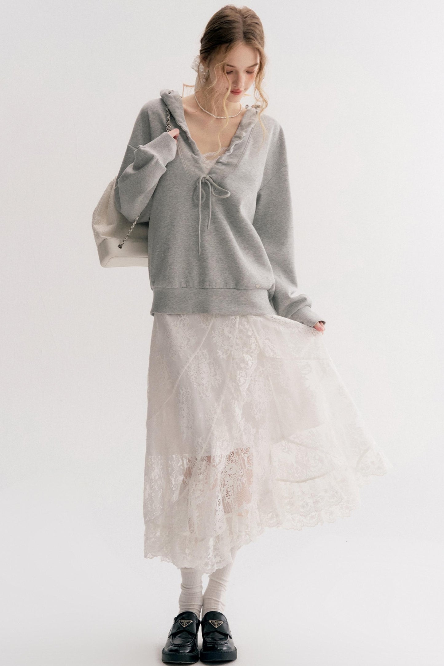 Romantic Lace High-Waisted Maxi Skirt