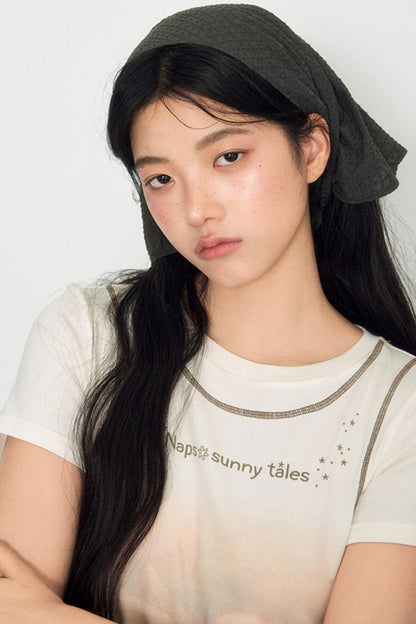 Lamb Print Short-Sleeved T-Shirt