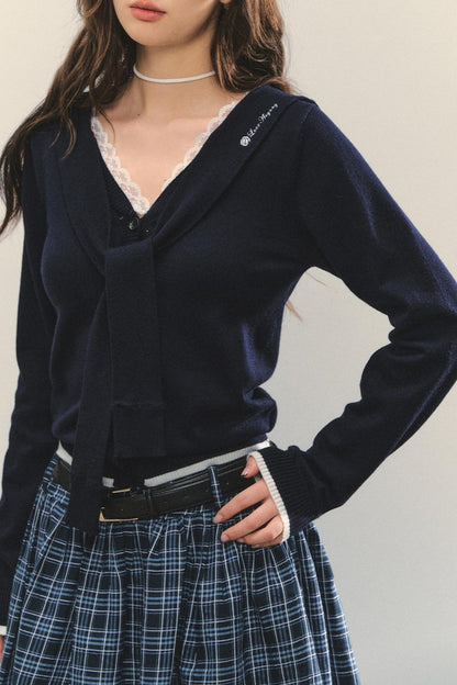 Luxe Patchwork Knit Sweater