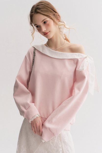 Balletcore Lace Sweatshirt
