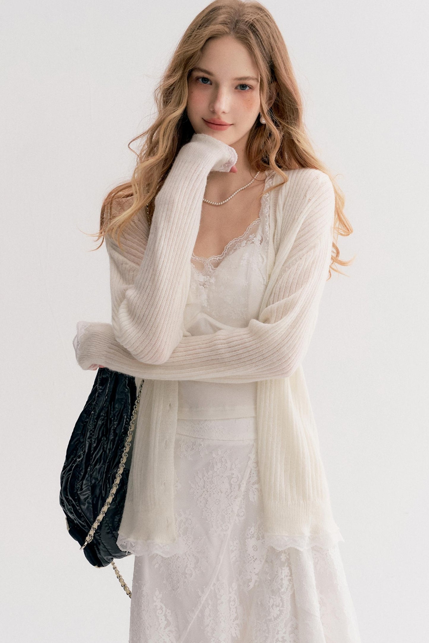 Romantic Lace High-Waisted Maxi Skirt