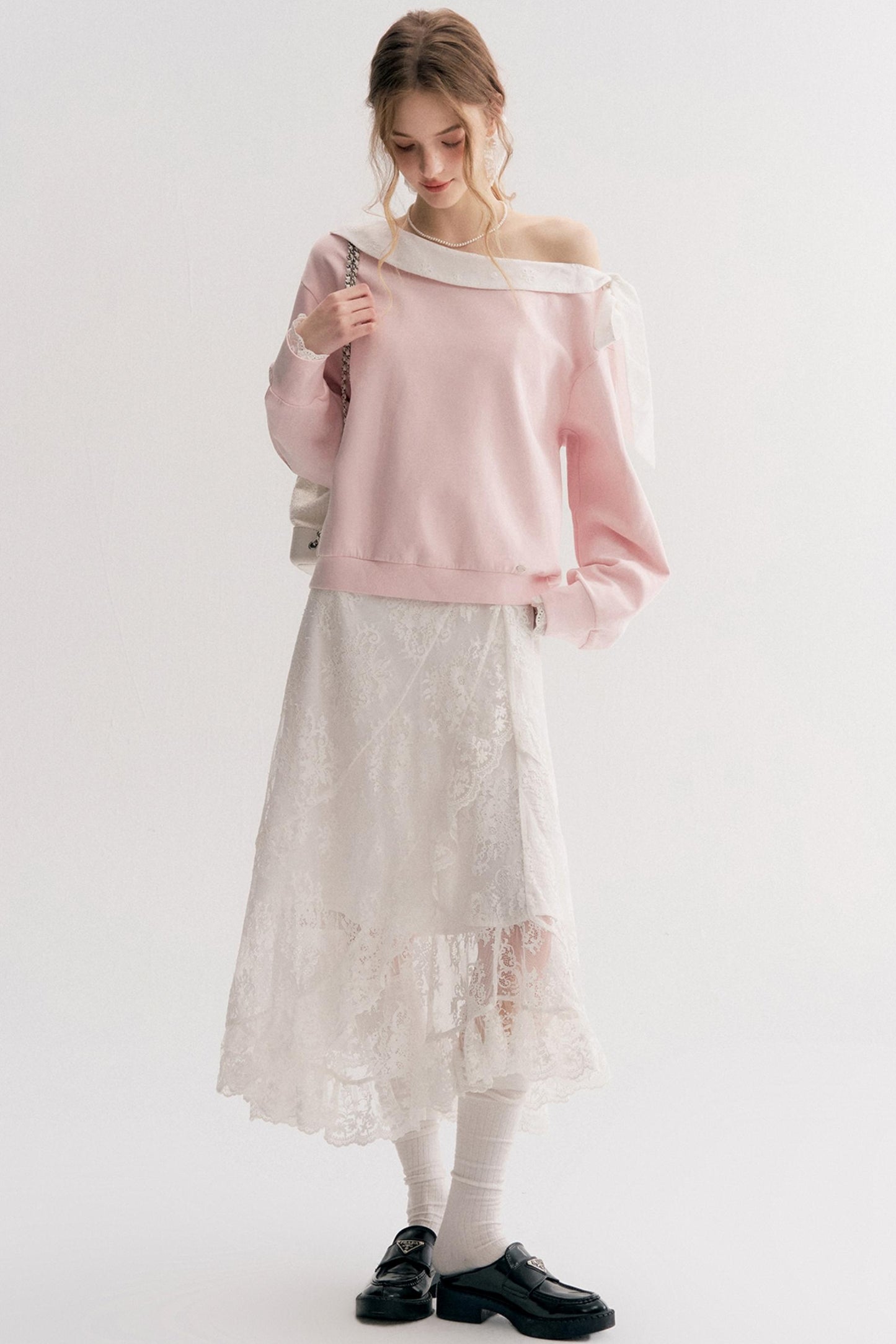 Romantic Lace High-Waisted Maxi Skirt