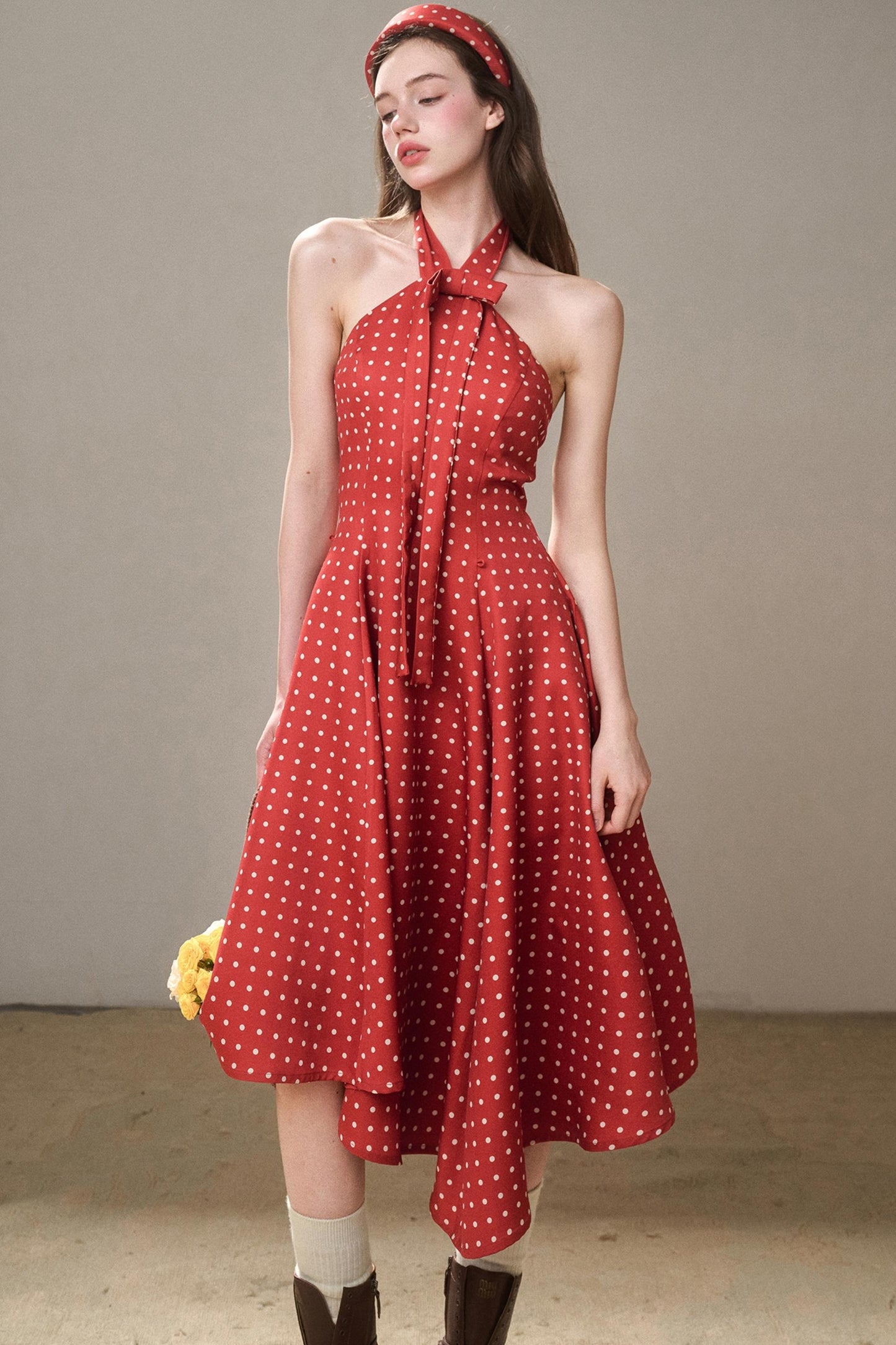 Galaxy Comfortable Retro Red Dress