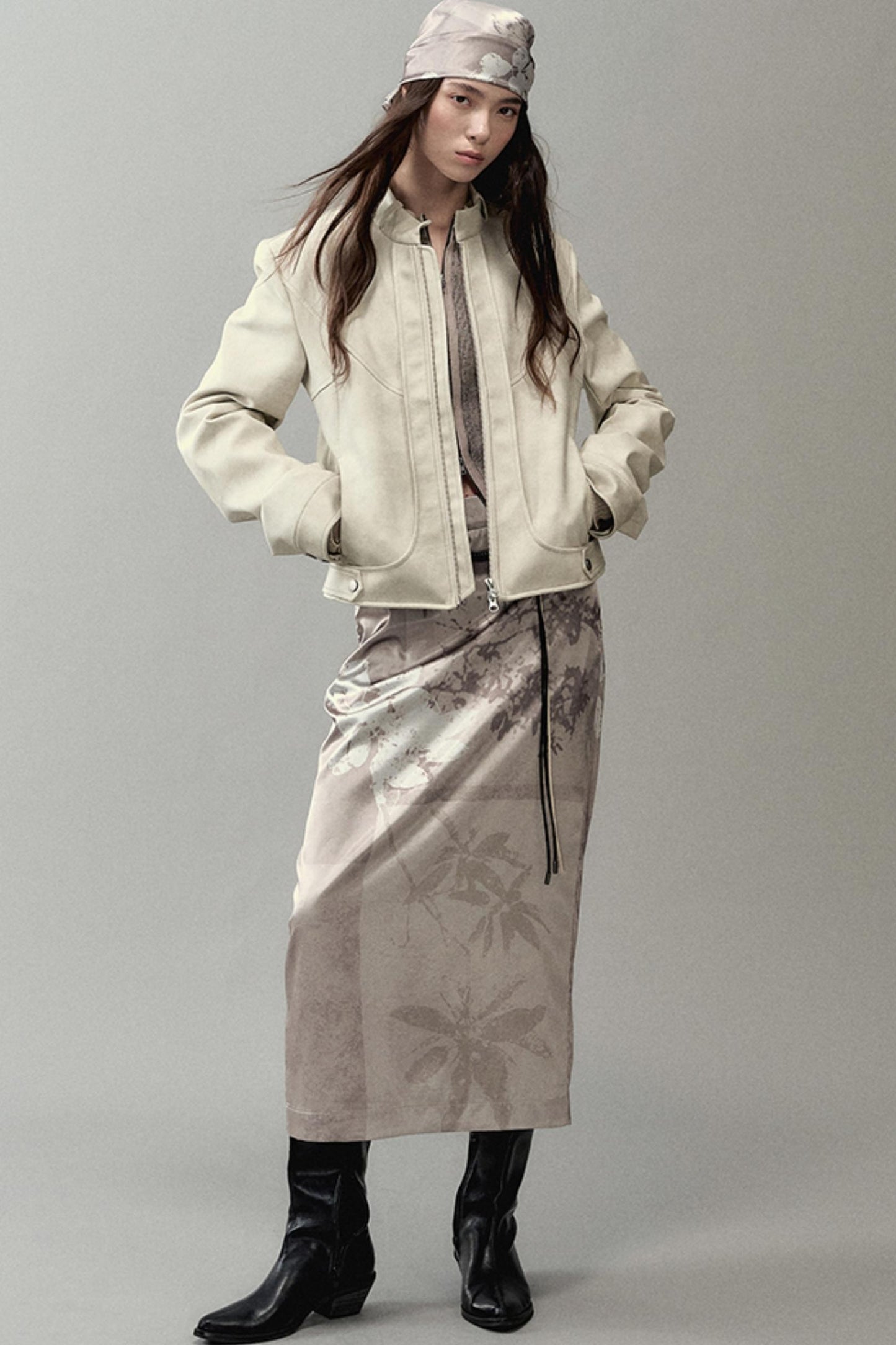 Spliced Knitted Cardigan