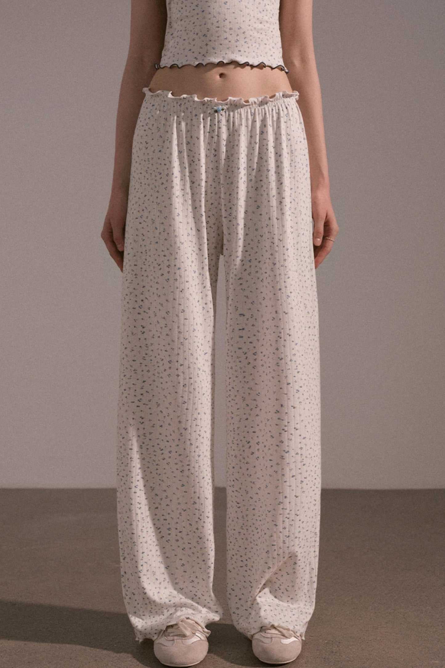 Slim Waist Long Sleeve Top Set-Up