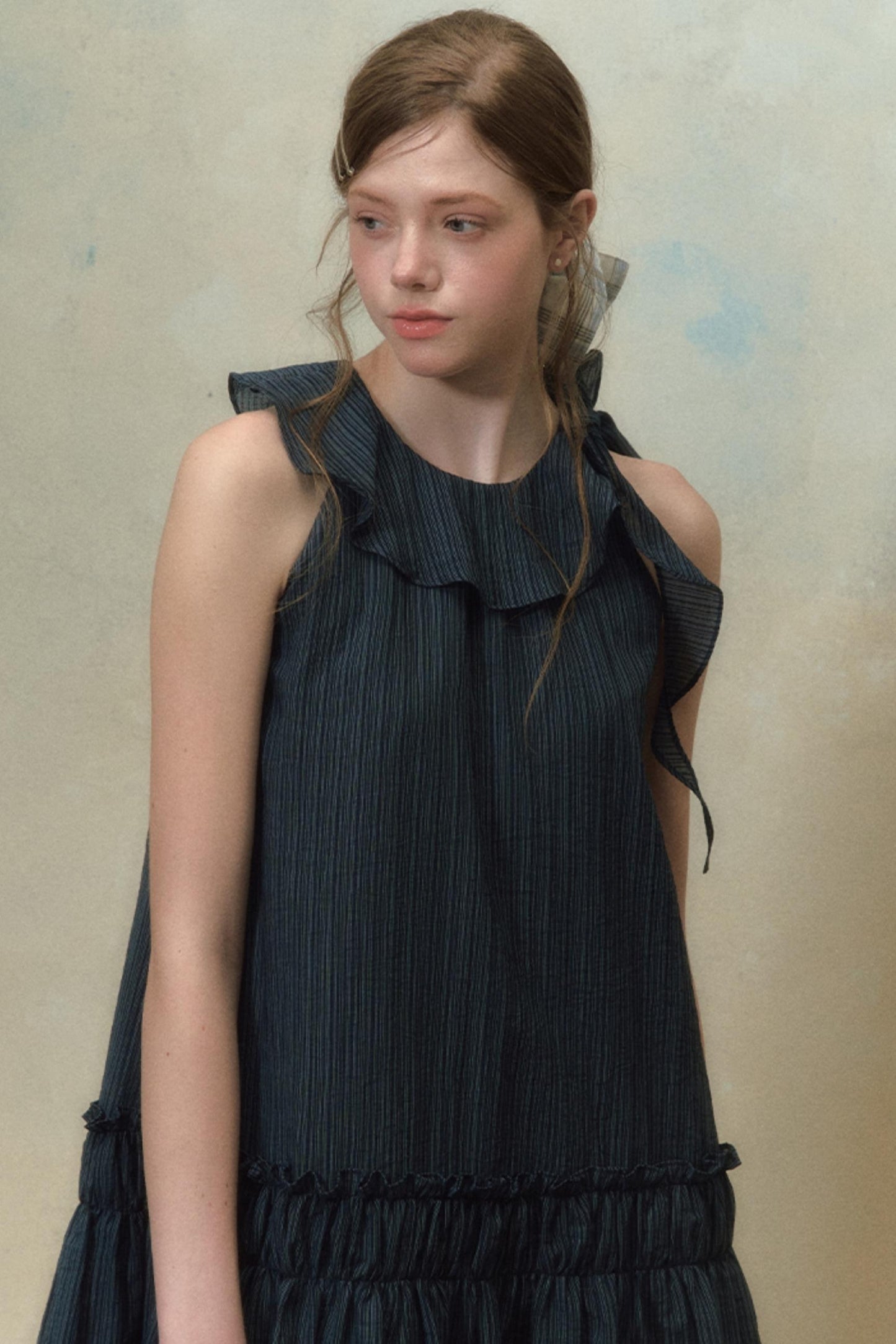 Summer Plaid Tie Dress