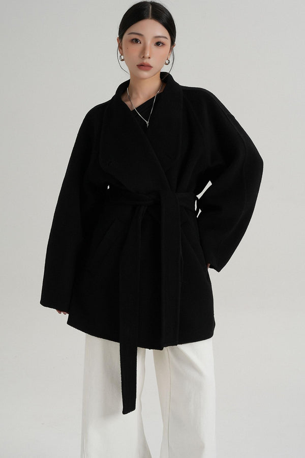 Minimalist Reversible Wool Coat