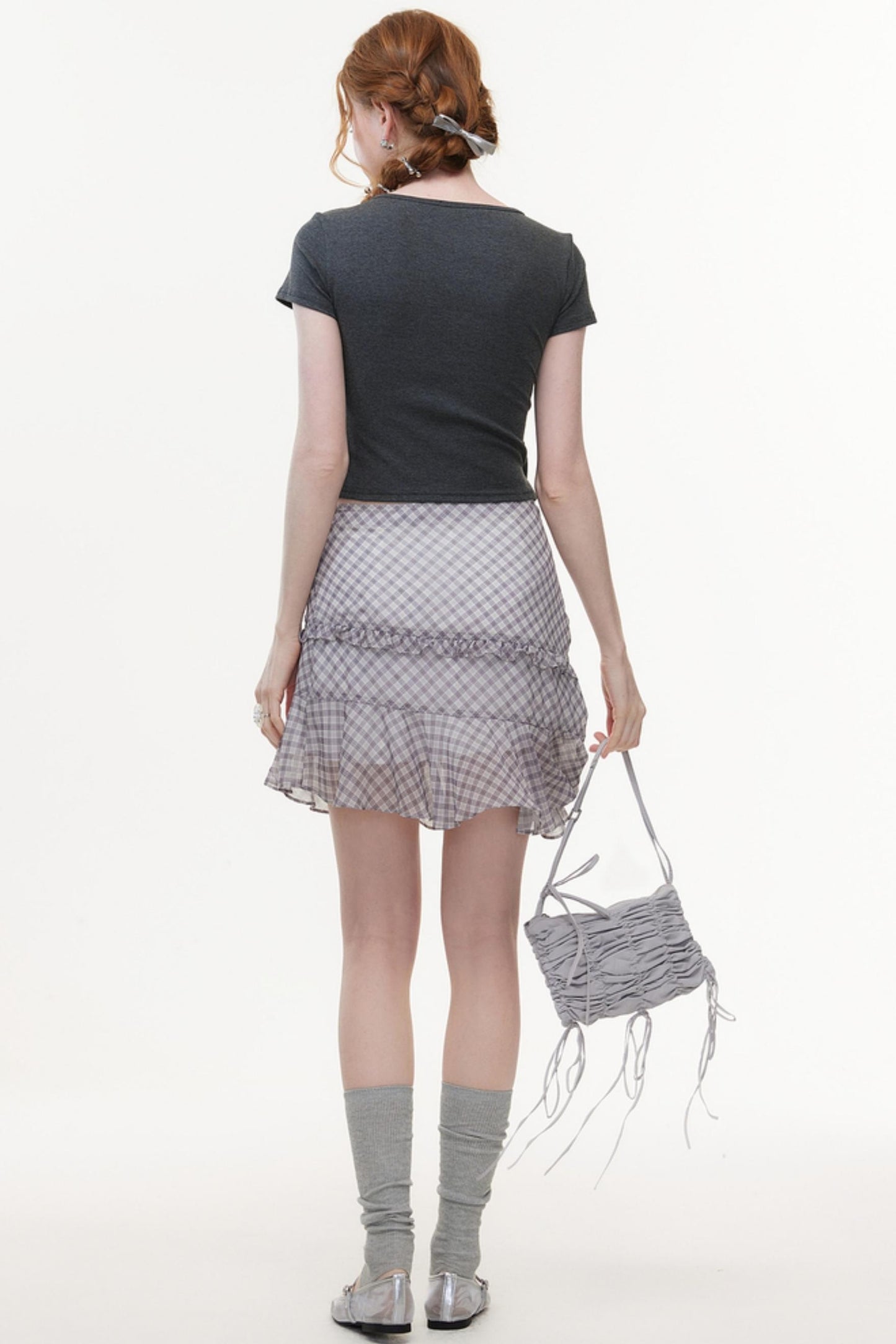 Color Block Knit V-Neck Top