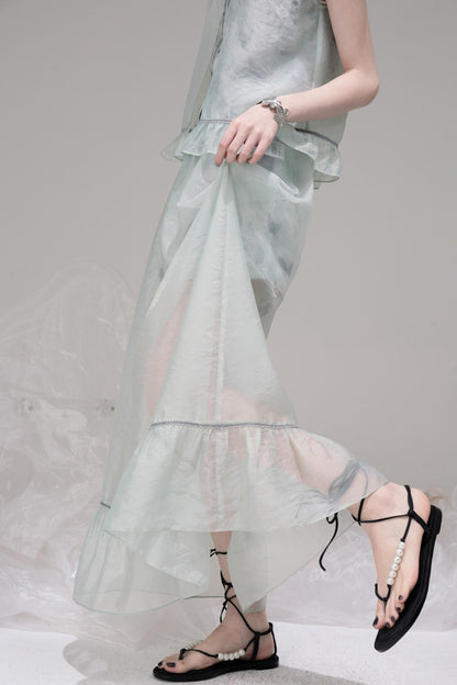 Ethereal Layered Ensemble Dress Set
