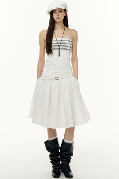 Striped Bandeau Skirt Set-Up