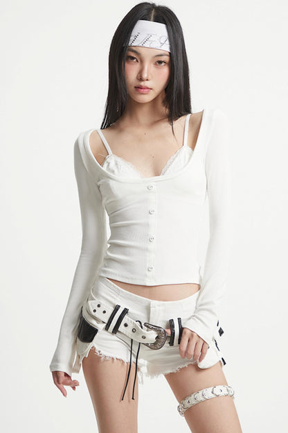 Pure Lace Sleeve Top