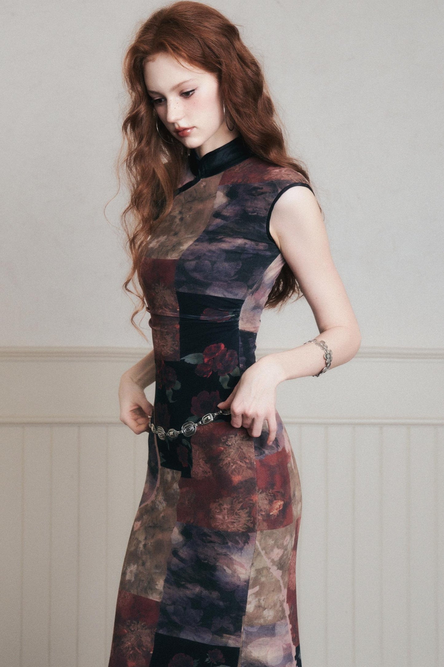 Vintage Chinese Cheongsam Dress