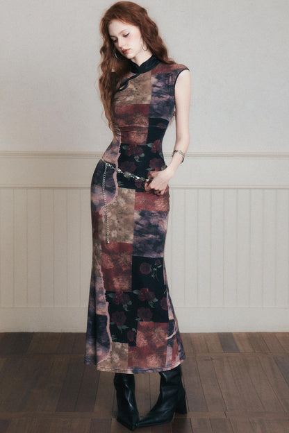 Vintage Chinese Cheongsam Dress