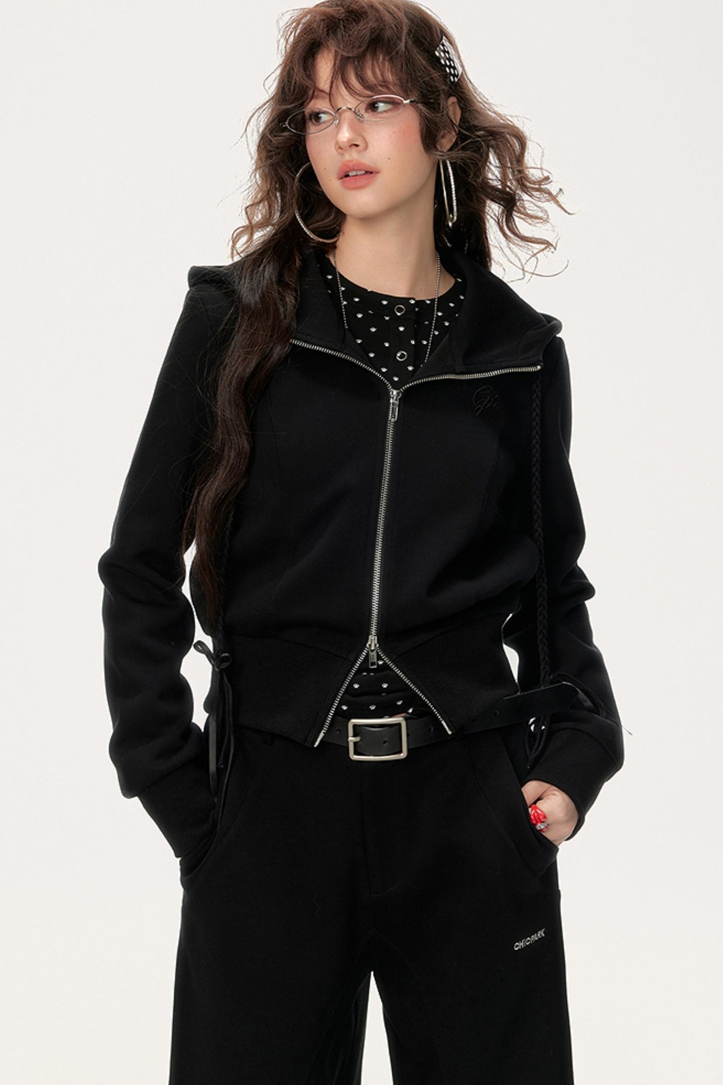 Elegant Hooded Cardigan