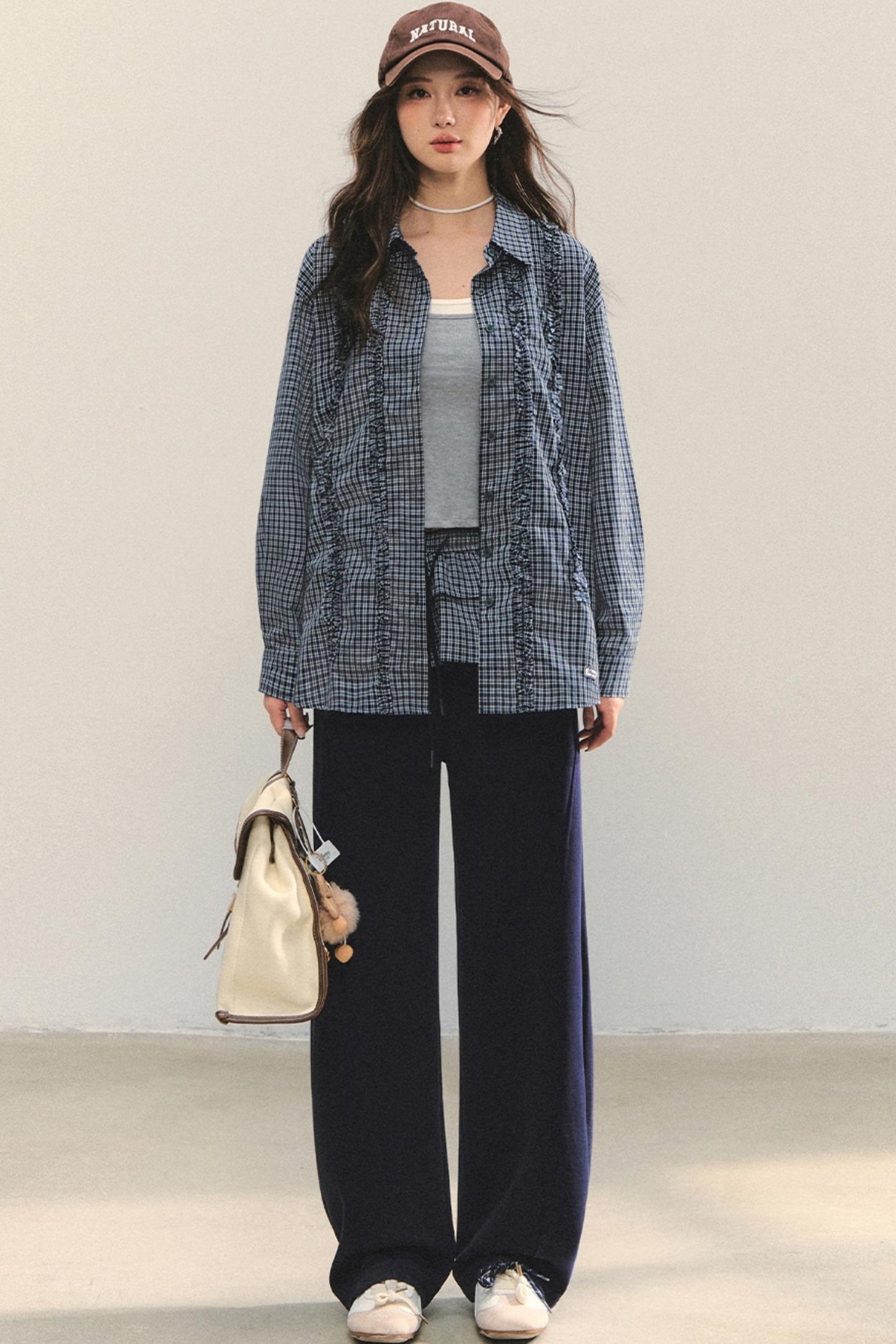 Fungus Hem Loose Fit Shirt Set-Up