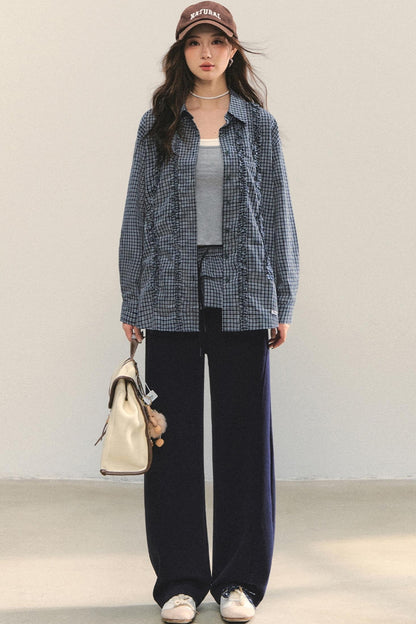 Fungus Hem Loose Fit Shirt Set-Up