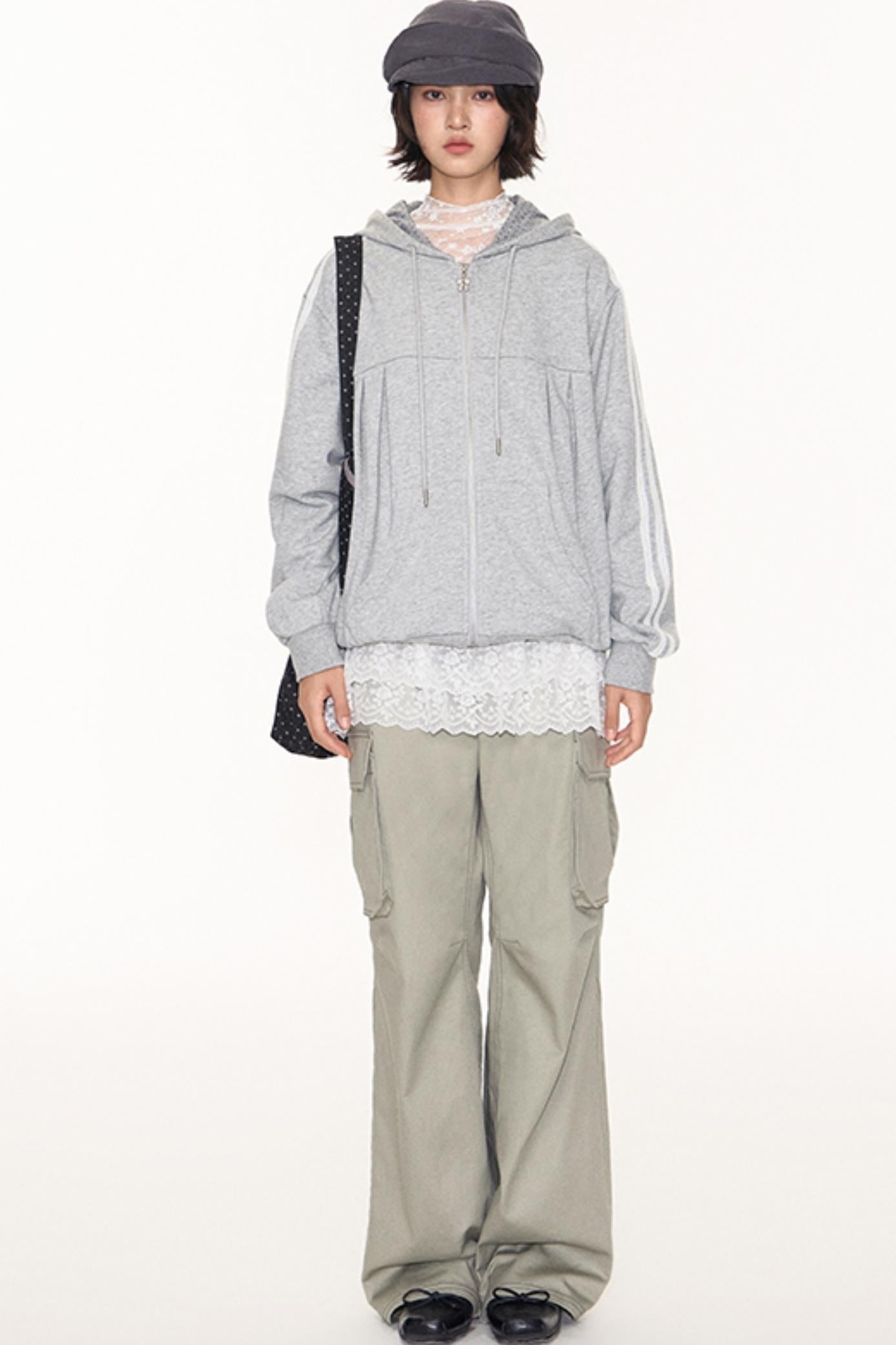 Vintage Pleated Cargo Pants