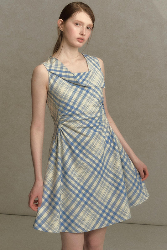 Plaid Sleeveless Dress