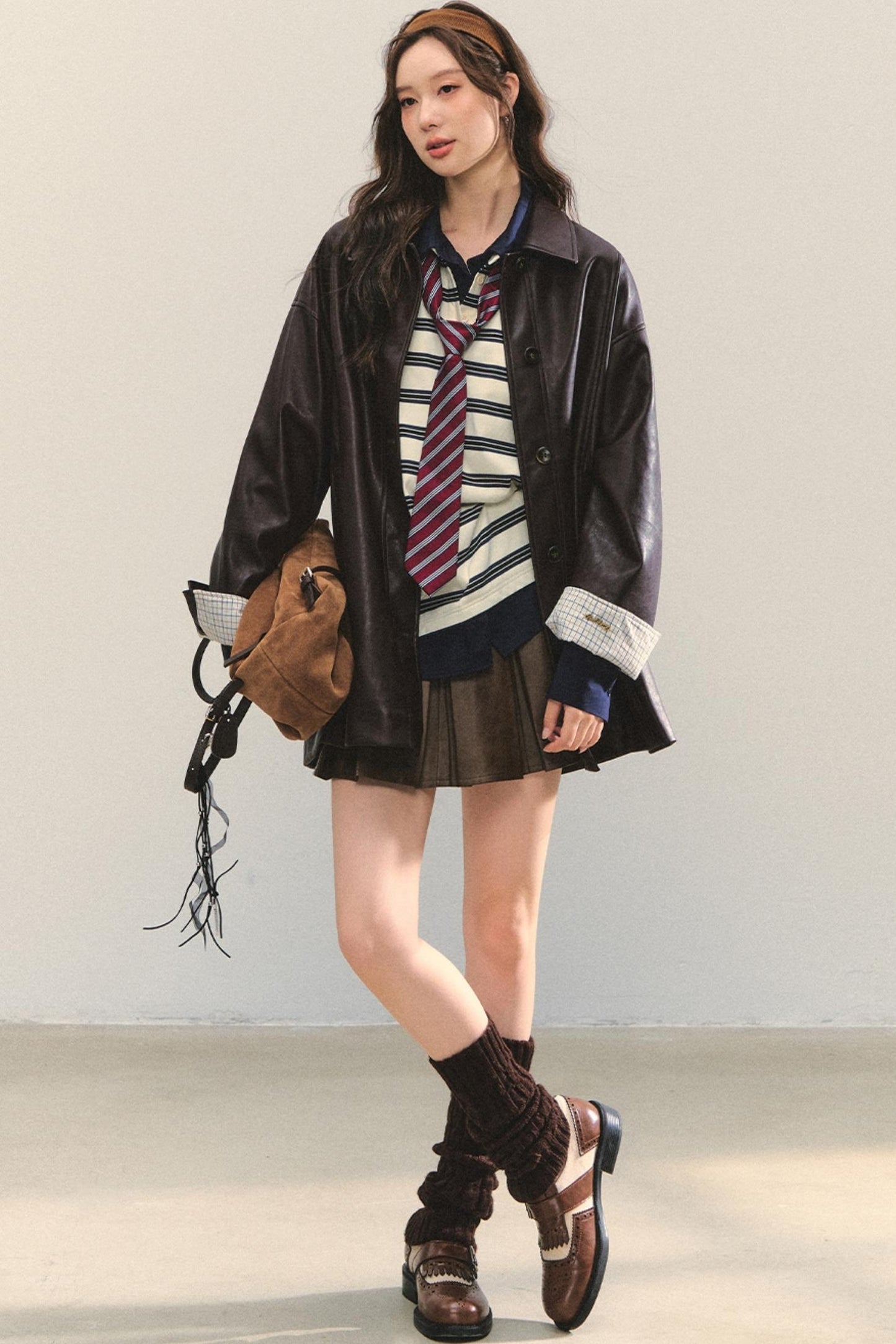 Elegant Leather Skirt