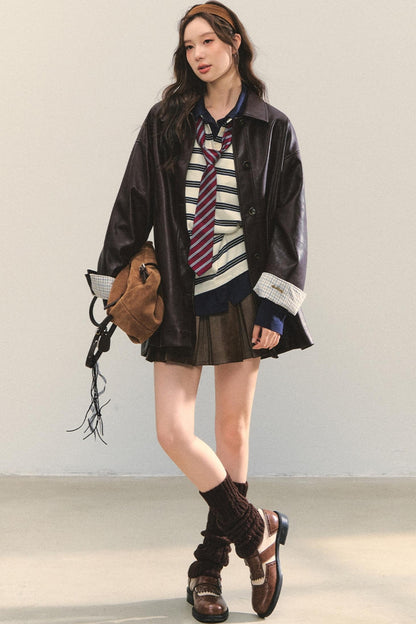 Elegant Leather Skirt