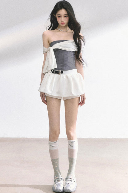 Sea Soul One-Shoulder Bandeau Top