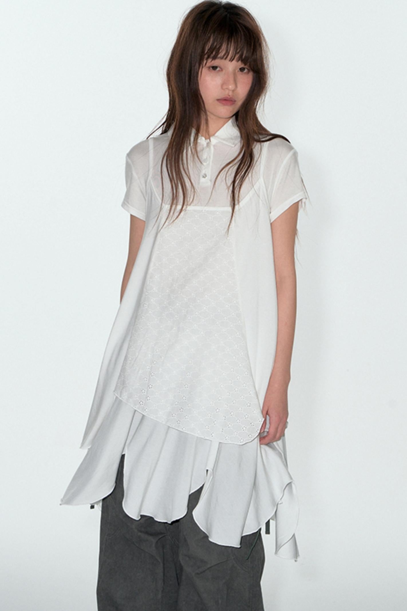 Summer Breathable Tencel Patchwork Dress Set