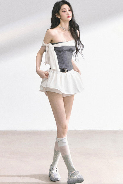 Sea Soul One-Shoulder Bandeau Top