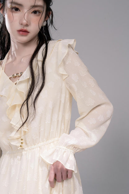 Lotus Pleated Halterneck Dress