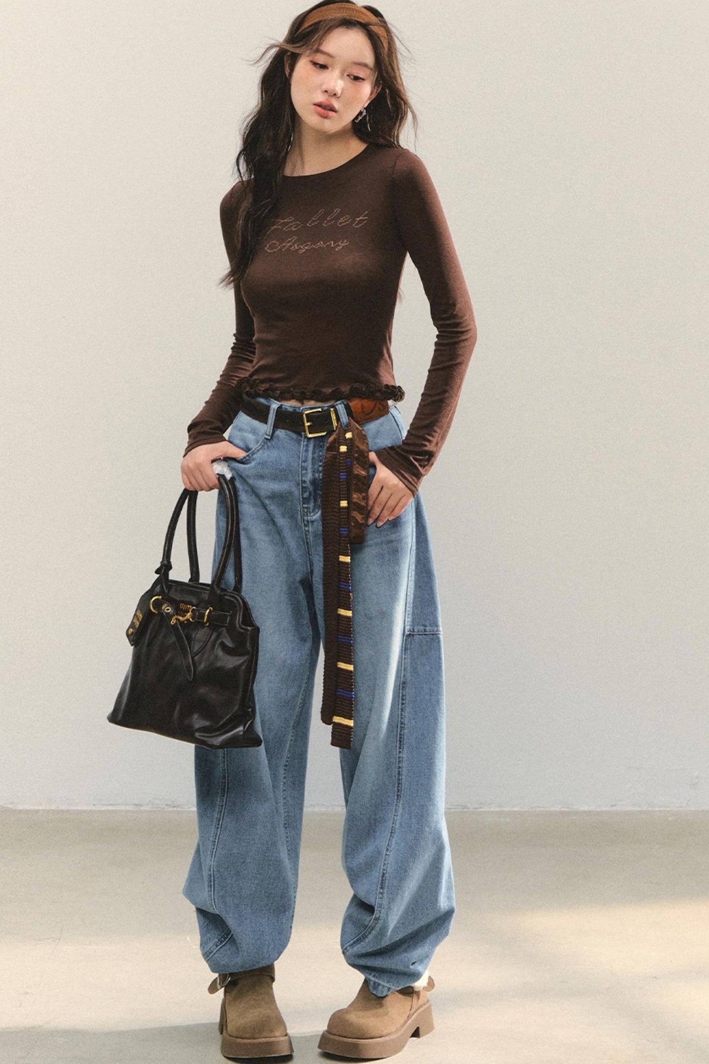 Slim Stitched Bolero Top