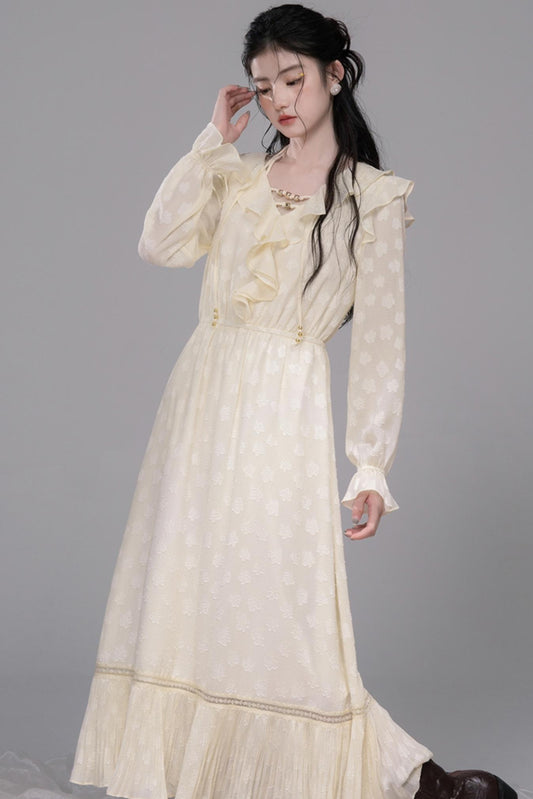 Lotus Pleated Halterneck Dress