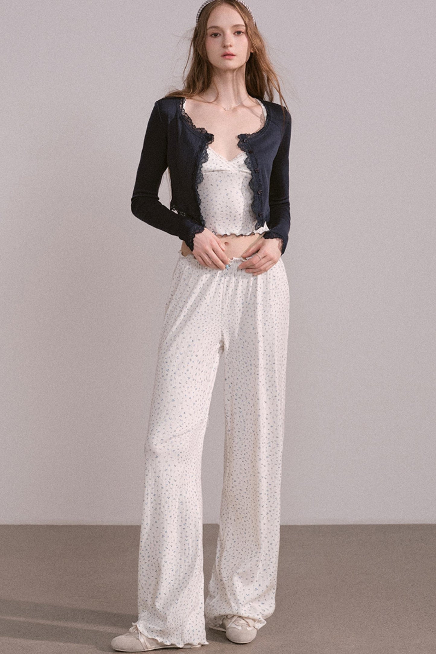 Slim Waist Long Sleeve Top Set-Up