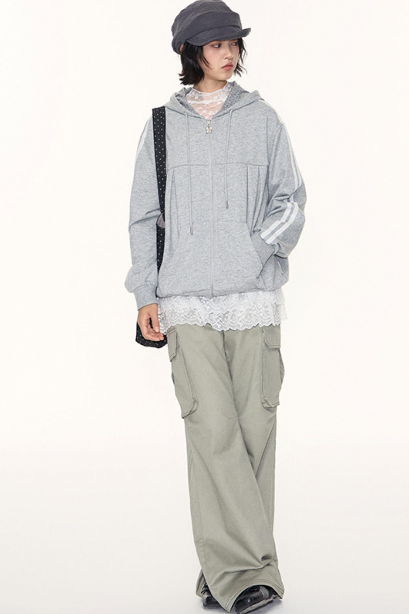 Lace Collar Shirt Transparent Top