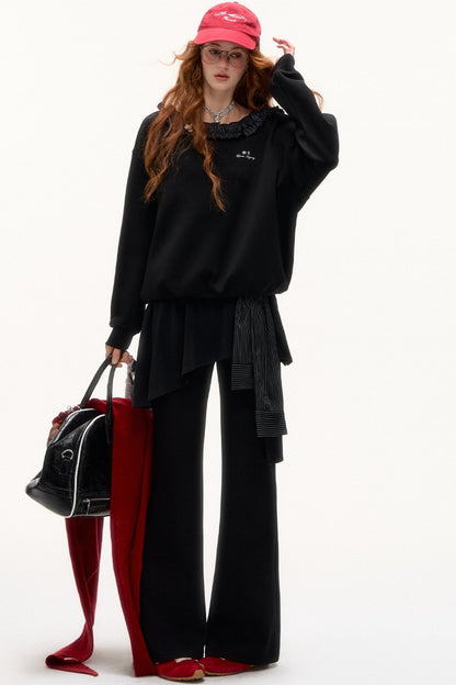 Shoulder Bootcut Pants Set-Up