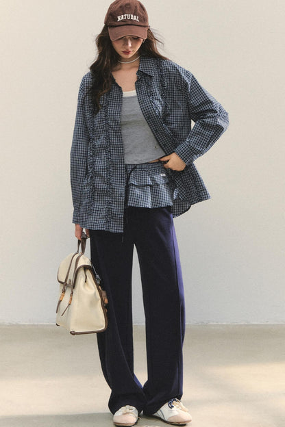 Fungus Hem Loose Fit Shirt Set-Up