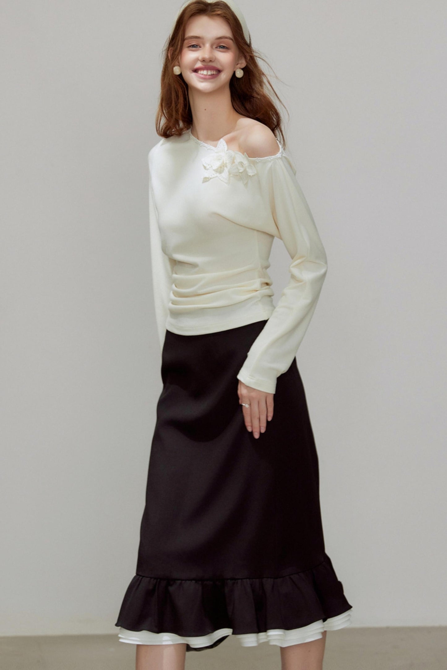 New Knitted Floral Sweater