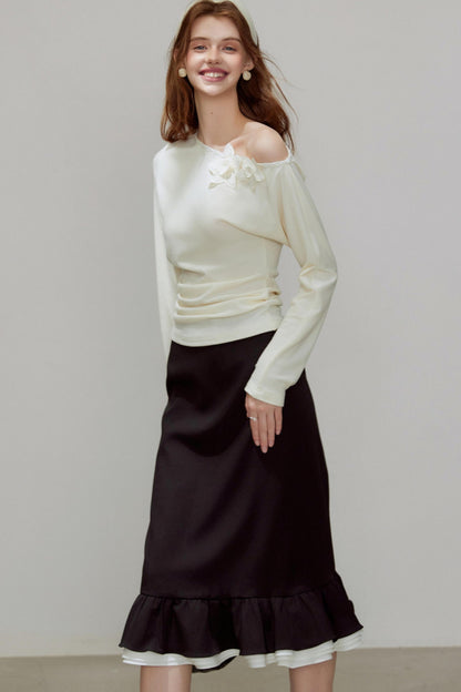 New Knitted Floral Sweater