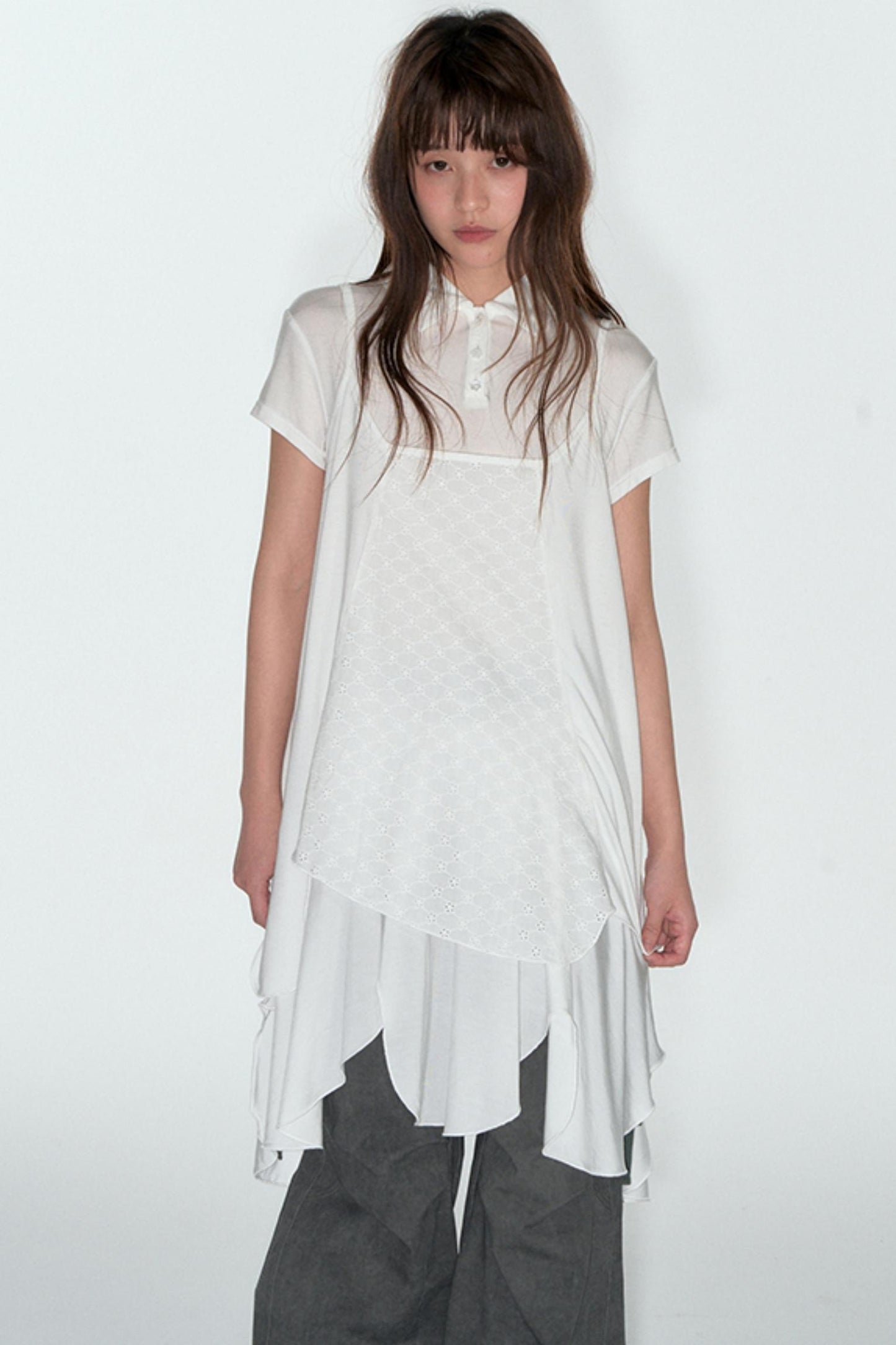 Summer Breathable Tencel Patchwork Dress Set