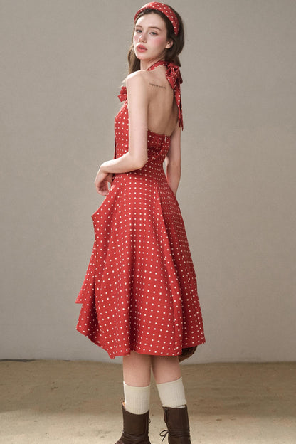 Galaxy Comfortable Retro Red Dress