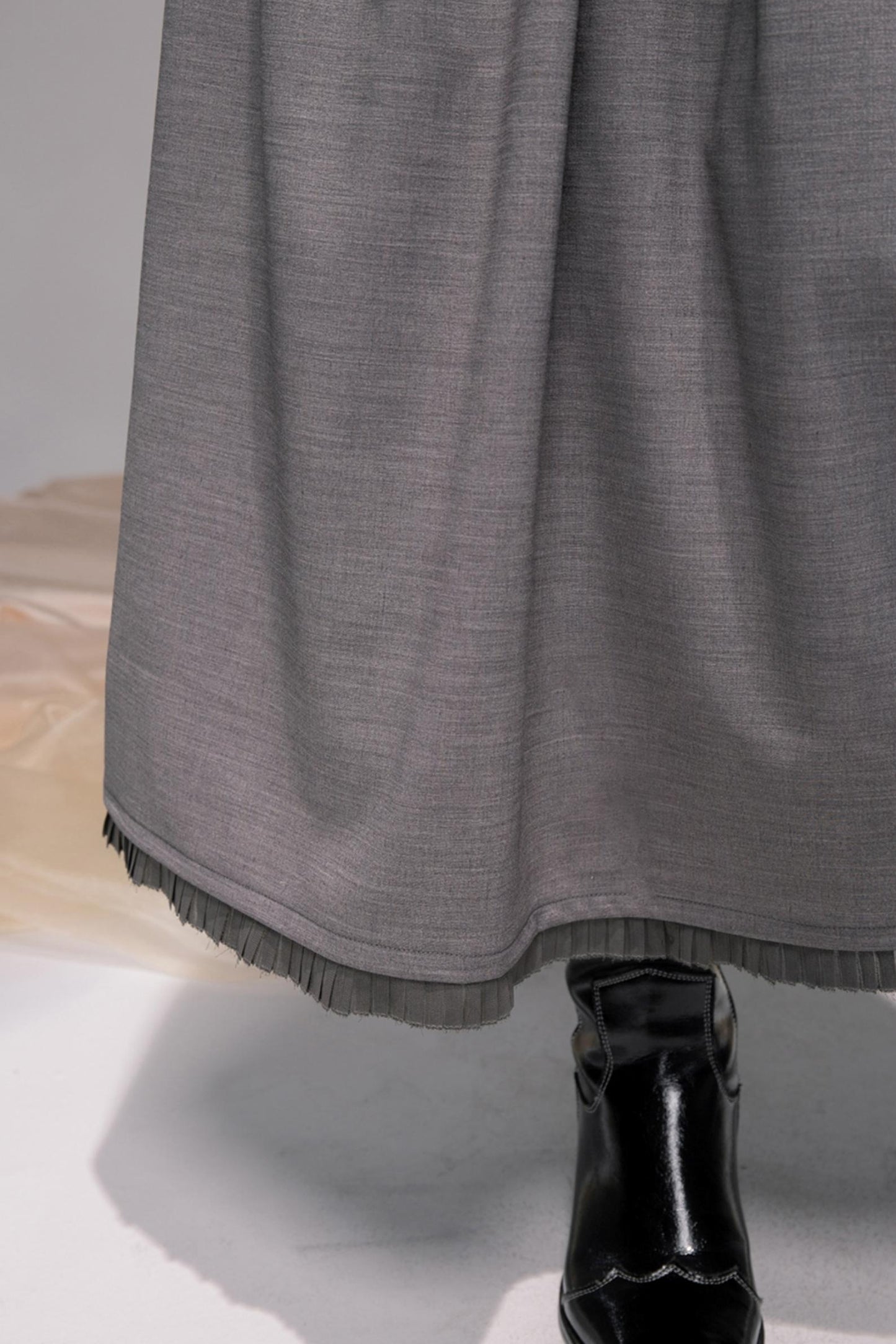 Princess Waistline Pleated Suspender Dress