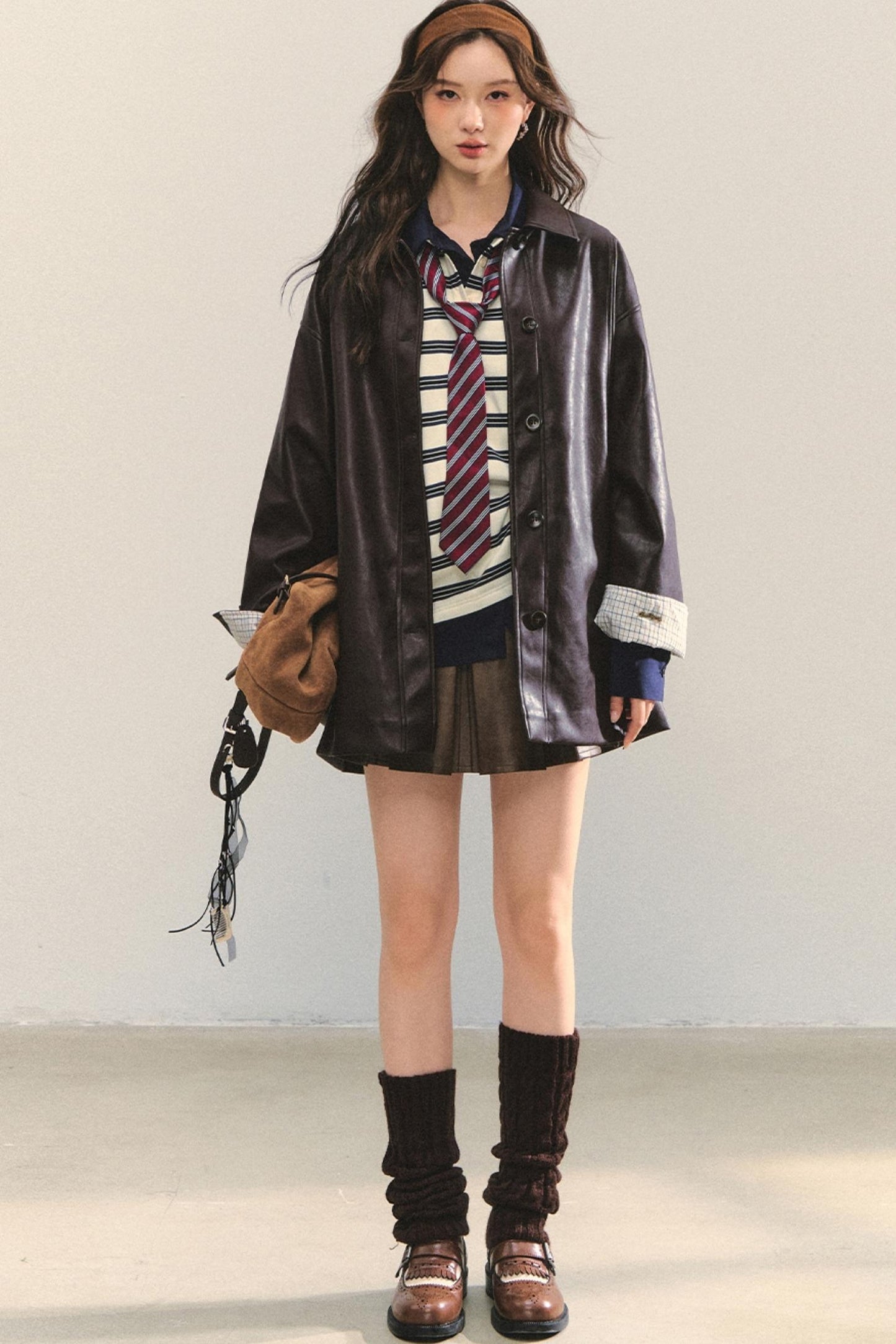 Elegant Leather Skirt