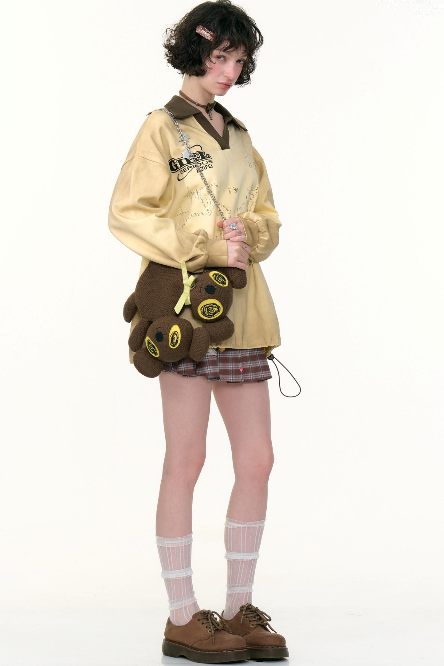 Rabbit Print Sporty Sweatshirt