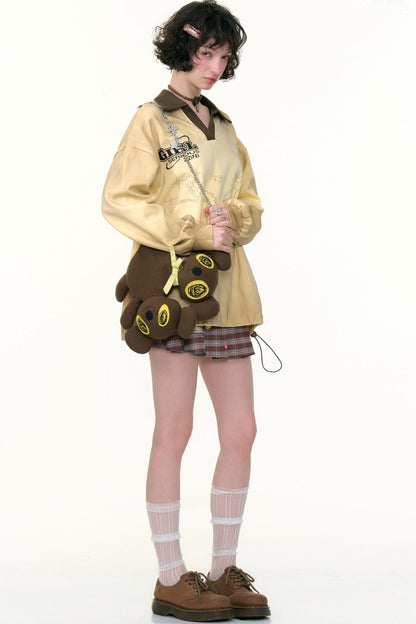 Rabbit Print Sporty Sweatshirt