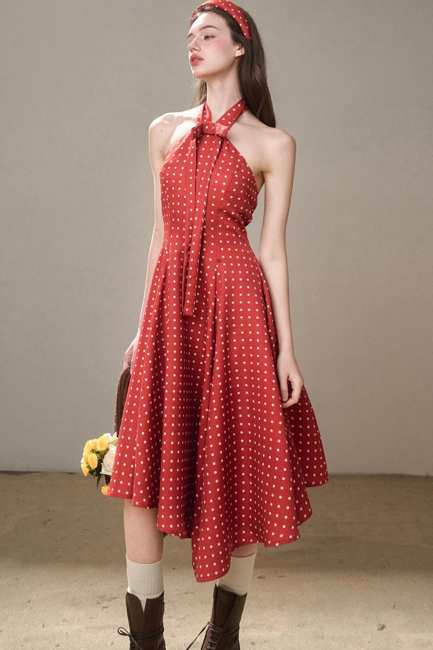 Galaxy Comfortable Retro Red Dress