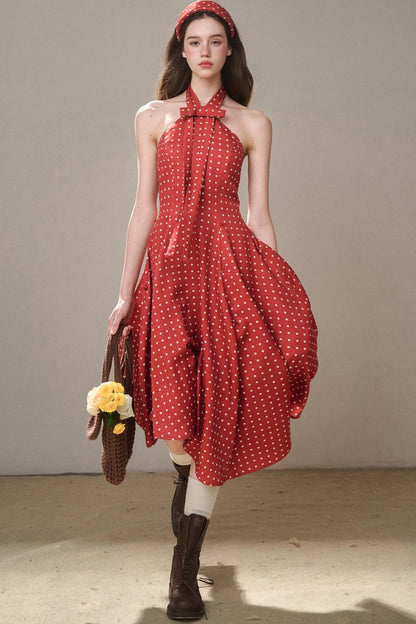 Galaxy Comfortable Retro Red Dress