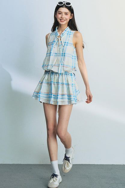 Plaid Mullet Dress