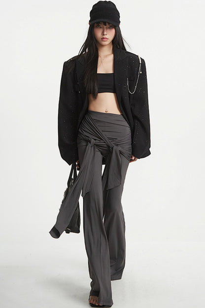 Strappy Flared Pants