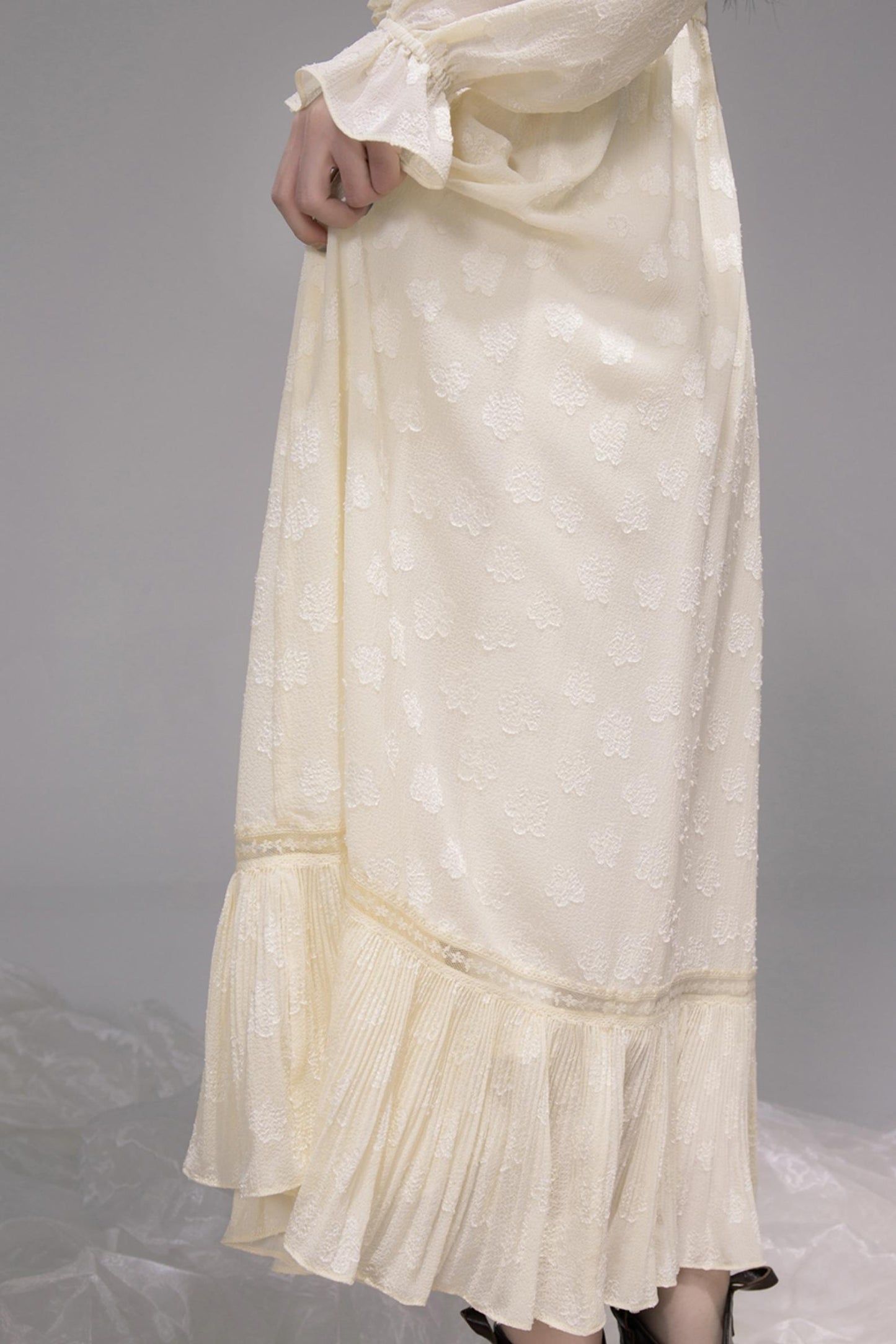 Lotus Pleated Halterneck Dress